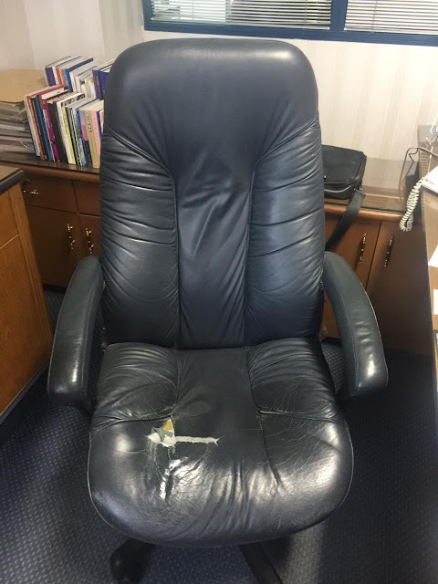  Changing office chair leather 