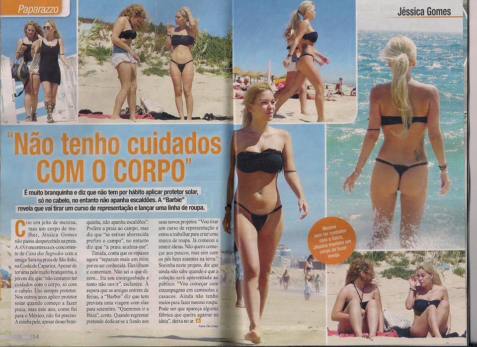 Jéssica ex-Casa dos Segredos apanhada por paparazzo na praia (fotos)