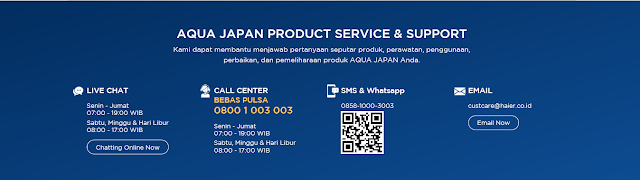 layanan customer service AQUA Japan