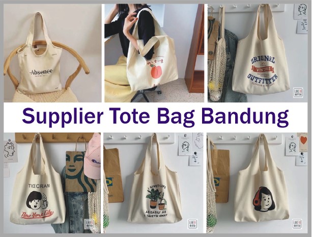 Supplier Tote Bag Bandung Model Trendy Murah Kualitas Oke
