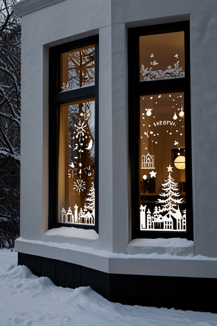 Festive Window Decals