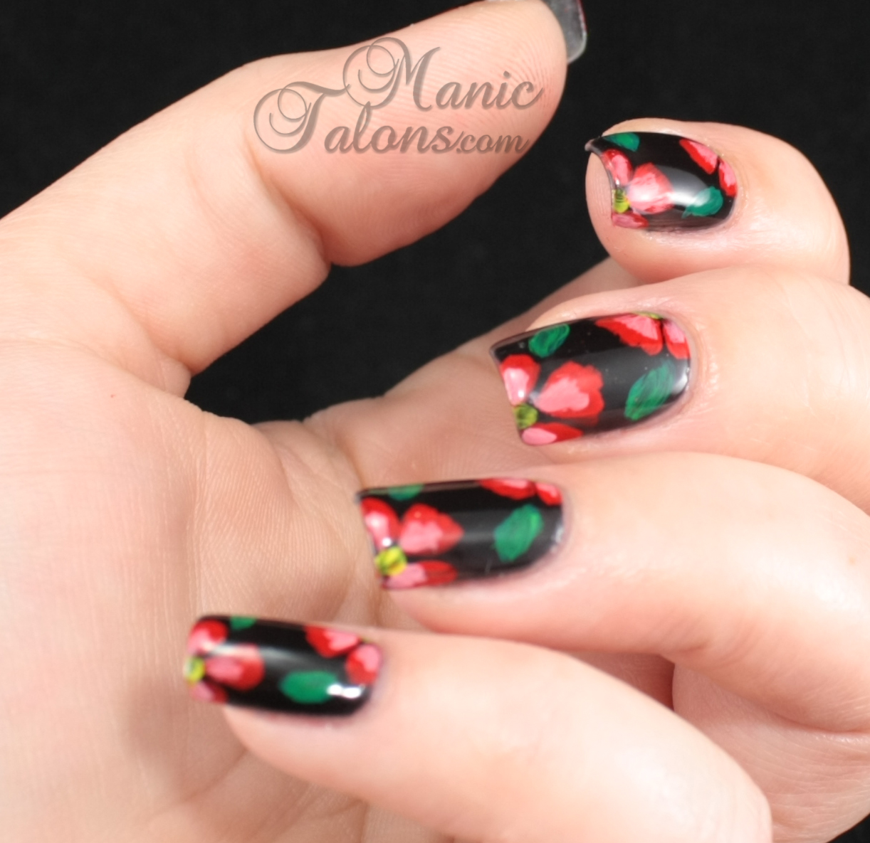 Red Rose Nails by SpaQueenB