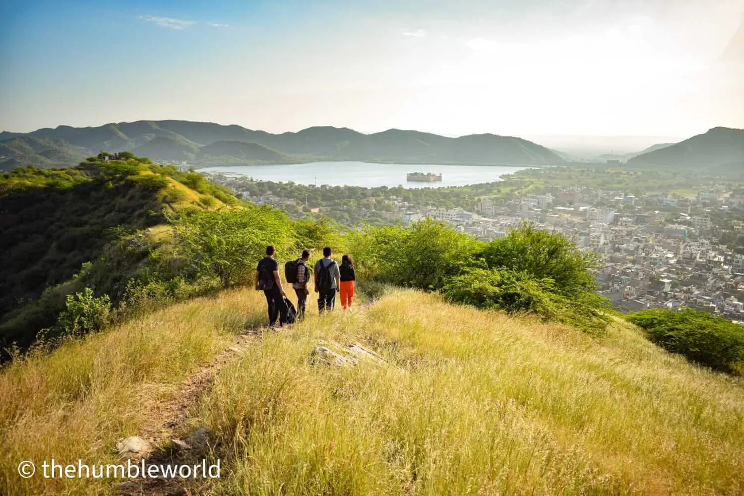 Incredible View of Jal Mahal and Jaipur City from the Trek View Point