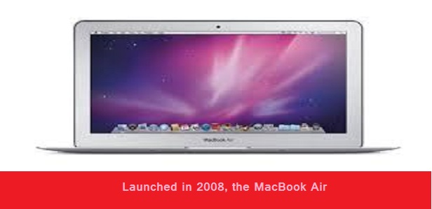 Launched in 2008, the MacBook Air