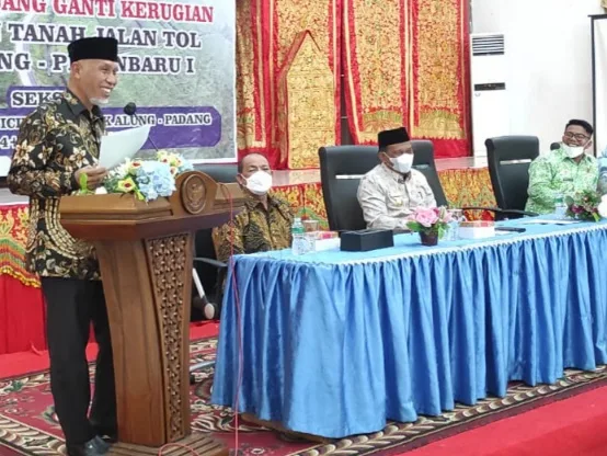 Ganti Kerugian Tol Padang-Pekanbaru Terus Disalurkan, Gubernur: Gunakan Untuk Hal Bermanfaat