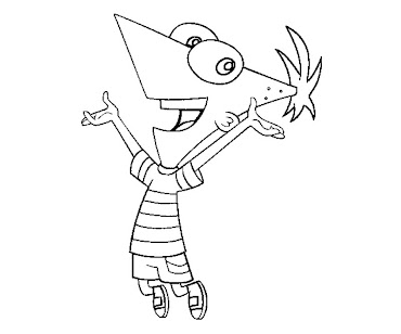 #2 Phineas Flynn Coloring Page