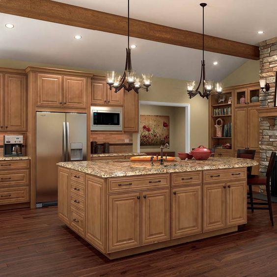 Best Wall Paint Color For Honey Maple Cabinets - Visual Motley