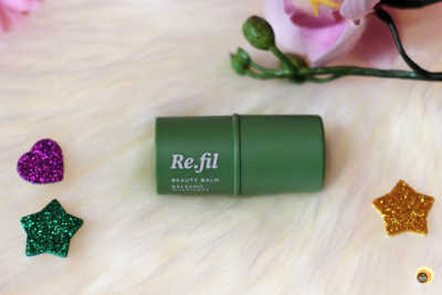 Birchbox refil beauty balm (lip balm) review for dry, chapped lips. Packaging and texture details of birchbox lip balm