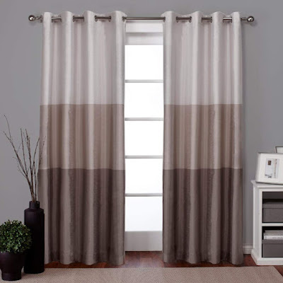 Faux Silk Grommet Top Curtain Panel