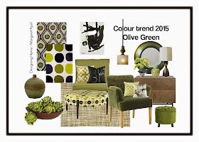 Designing Home, Margaret Ryall, style board, colour predictions 2015, olive green