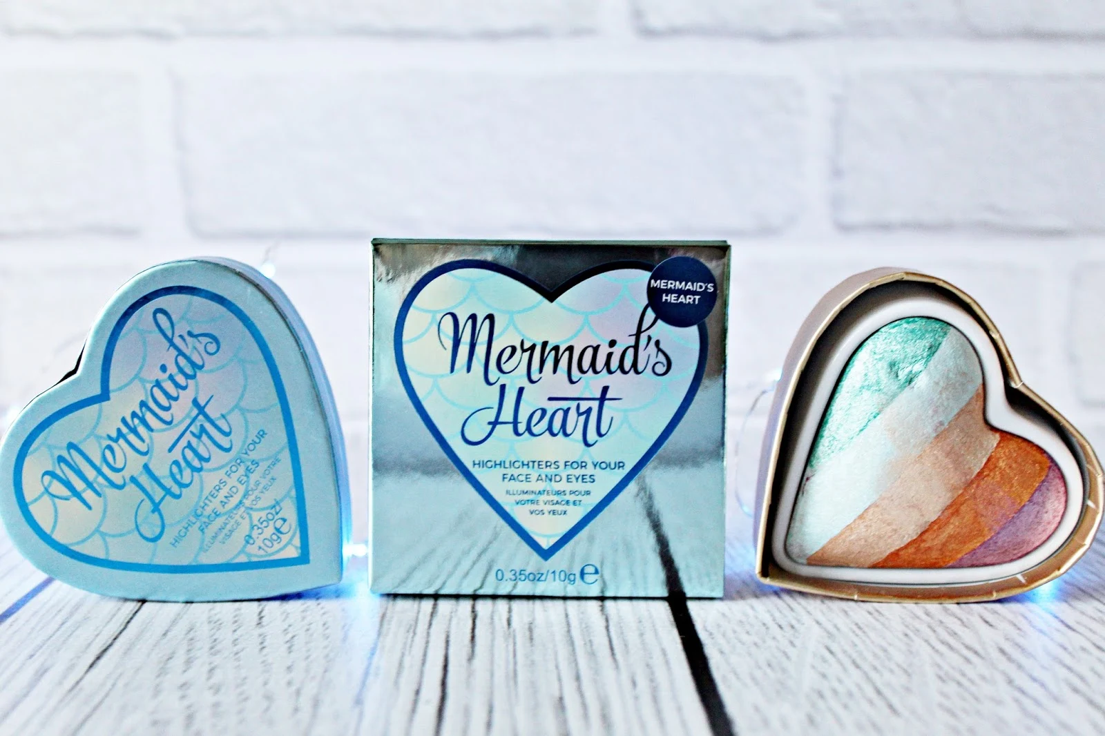 Dragon's Heart & Mermaid's Heart - Rozświetlacze I Heart Makeup - MAKEUP REVOLUTION