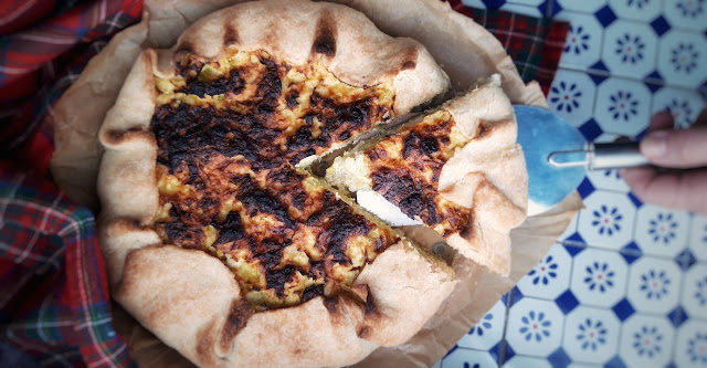 torta rustica di porri con pasta briseè