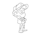 #11 Dipper Pines Coloring Page