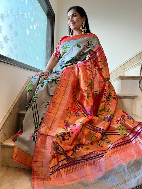 jamdani paithani saree