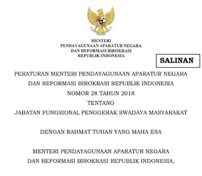 Permenpan Nomor 28 Tahun 2018