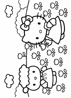 Download Hello Kitty and Friends Coloring Pages - Slim Image