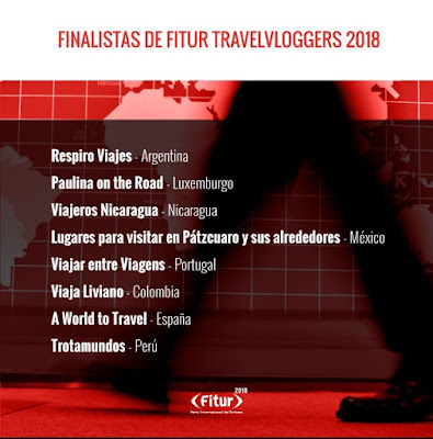 Nominees for the Best Content Bloggers at Fitur 2018