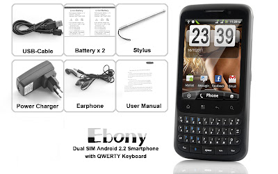 Ebony Dual SIM Android Smartphone Pictures