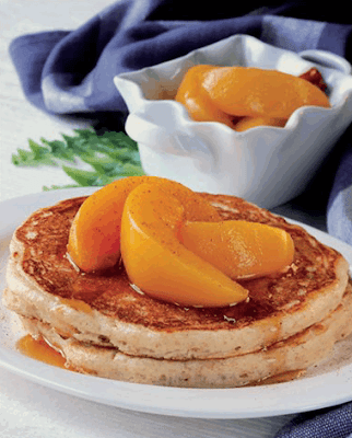 Peach Buttermilk Pancakes