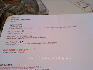 North End's Menu Page 1 Top