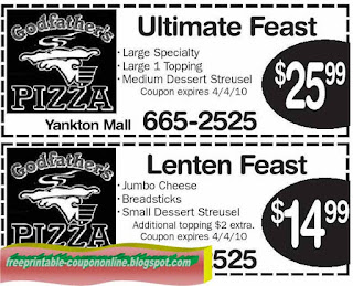 Free Printable Godfathers Pizza Coupons