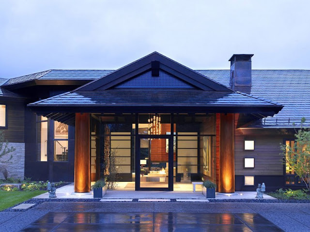 Entrance of Aspen Residence by Stonefox