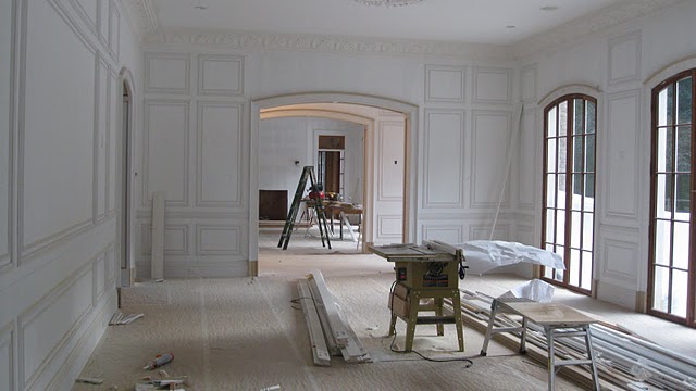 Under construction family room at Enchanted Home