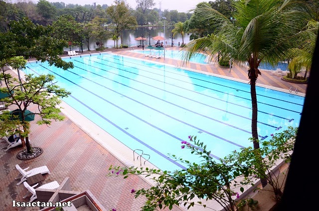 The huge Olympic size swimming pool at Holiday Villa Subang Hotel & Suites