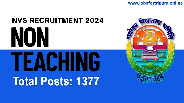 NVS Recruitement 2024 for 1377 Non Teaching Staff | How to apply, Age Limit, Qualification