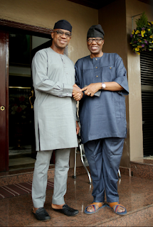 Dapo Abiodun Meets Gbenga Daniel, After His Resignation From Politics