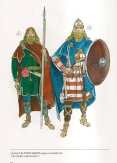 desenho de guerreiros ostrogodos