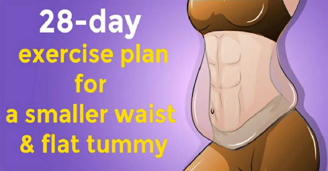 28 – Day Workout Plan for a Smaller Waist & Flat Tummy