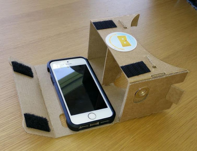 أخيرا نظارات غووغل الكرتونية Cardboard متوافقة مع الآيفون