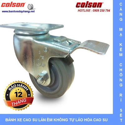 Bánh xe đẩy hàng có khóa hãm giá rẻ SP Caster Colson tại Bình Phước banhxedaycolson.com