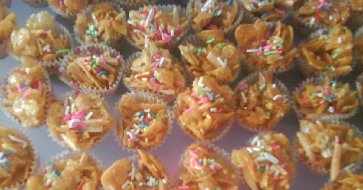 Aisyahmizi: Resepiku: Kuih Cornflakes Madu