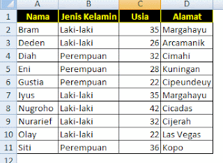 data sort excel