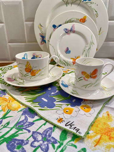 Mikasa Mariposa tea cup and demitasse cup