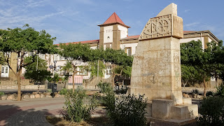 Praia has a plateau area with most statues