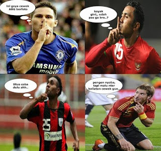 Kumpulan Gambar Foto Lucu Gokil Konyol Pemain Sepak Bola