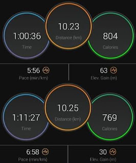 Stats For Two 10k Runs