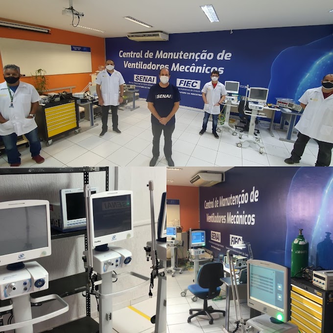 SENAI Ceará reabre Central de Ventiladores Mecânicos e Equipamentos Respiratórios