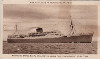 Vintage postcard of the Union Castle Line RMMV, "Capetown Castle"