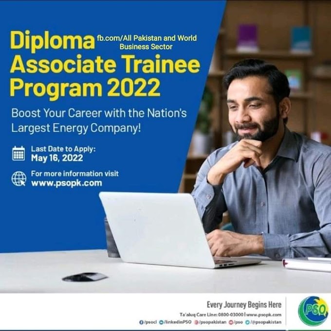 Pakistan State Oil (PSO) Diploma Associate Trainee Program 2022