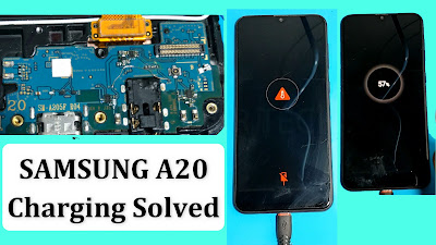 SAMSUNG A20 Charging paused battery temperature too low Fix