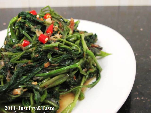 Just Try & Taste: Resep Tumis Kangkung Belacan