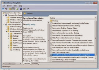 gpedit.msc Turn Off Aero Shake Windows Minimizing Mouse Gesture