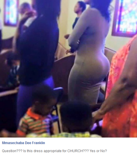 SEE WHAT THIS GIRL WORE TO CHURCH AND SEE THE PASTOR REACTION ON FACEBOOK