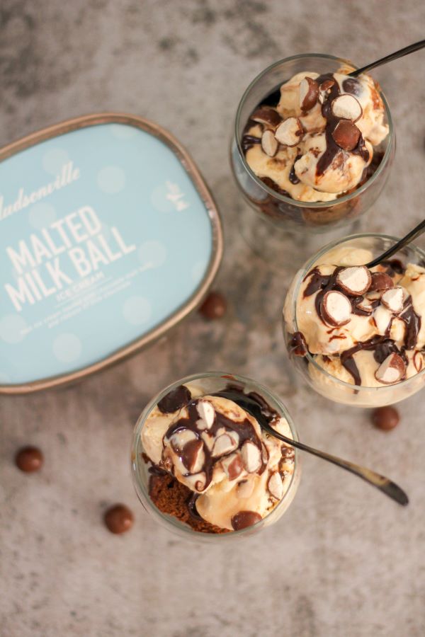 Malted Milk Ball Brownie Sundaes | The Chef Next Door