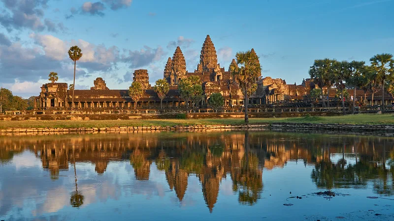 "Angkor Wat Reflection" by radkuch.13 is licensed under CC BY 2.0.