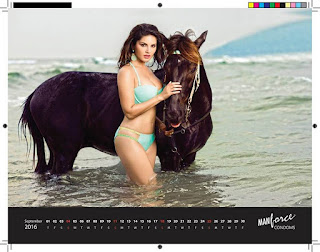 Sunny Leone manforce condoms Calender Sexy HQ Pics Wallpapers